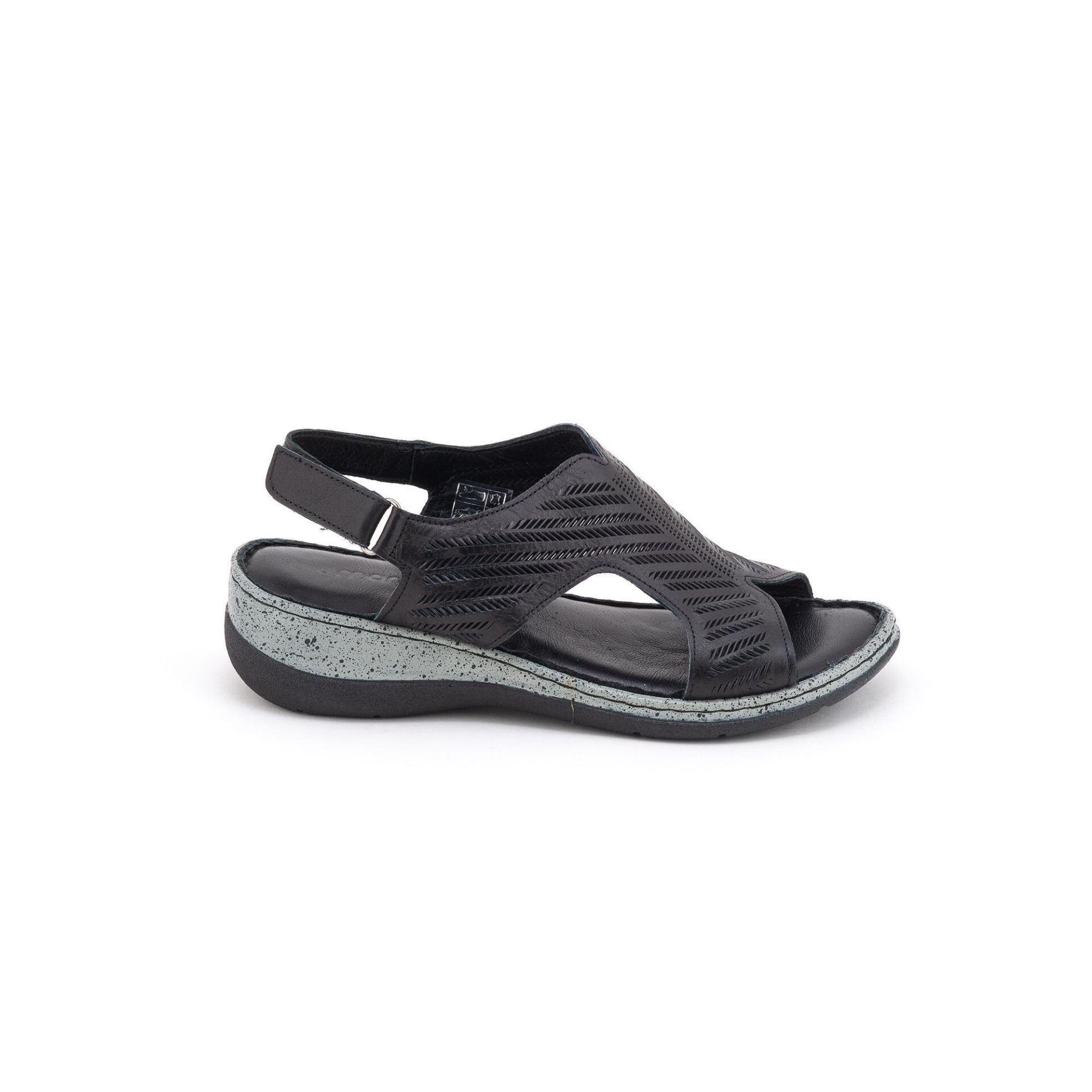 MAMMAMİA KADIN SANDALET SİYAH PEN - 38