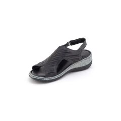 MAMMAMİA KADIN SANDALET SİYAH PEN - 38