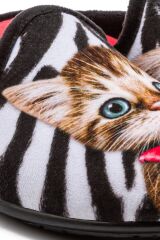 TWIGY TW HERA  SİYAH-BEYAZ KADIN EV TERLİK 37/41