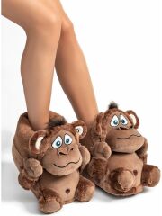 TWIGY TW MONKEY UNISEX KAHVE HAYVANLI PANDUF 36/43