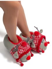 TWIGY TW ANNA GRİ KADIN HAYVANLI PANDUF 36/41