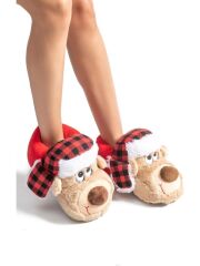 TWIGY TW GOLDİ BEJ KADIN HAYVANLI PANDUF 36/41