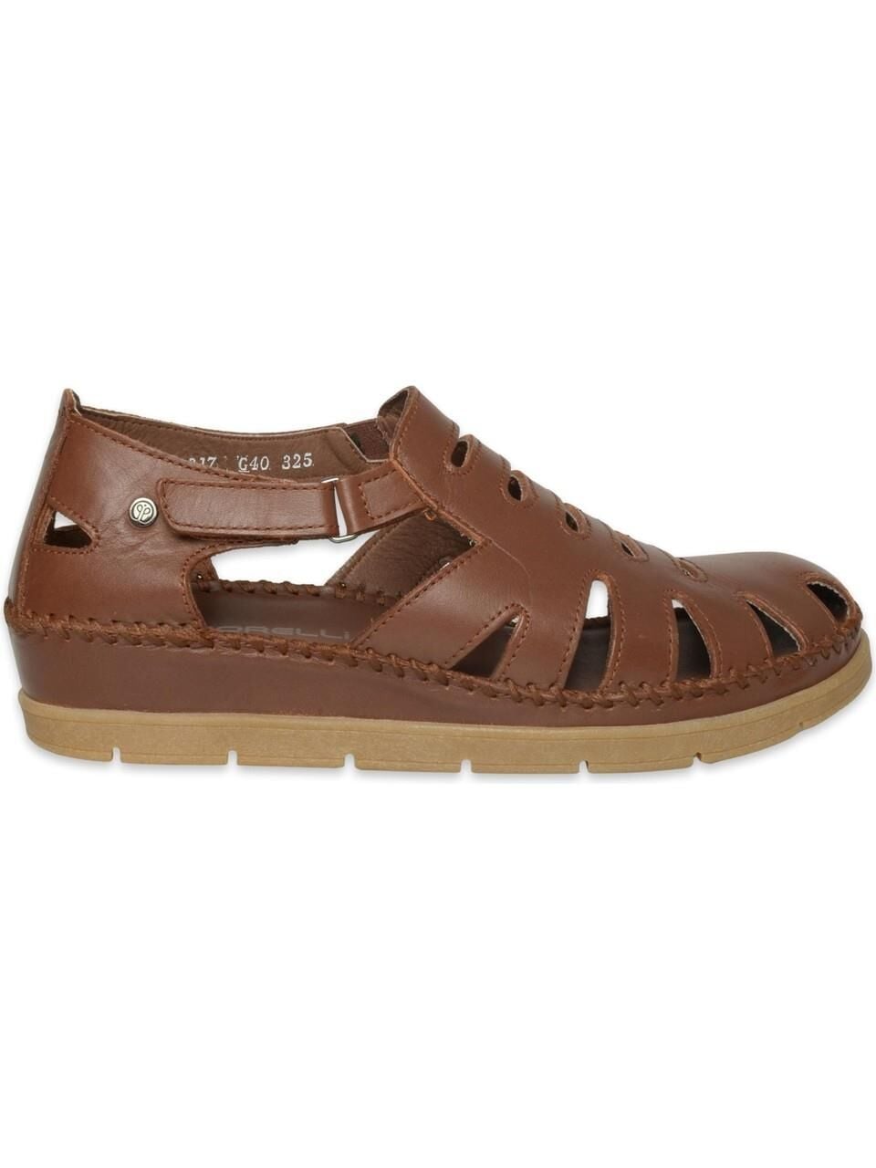 FORELLİ ALENA HAKİKİ DERİ KADIN SANDALET TABA - 41