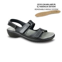 CEYO KADIN SANDALET SİYAH - 39