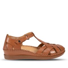 FORELLİ KADIN HAKİKİ DERİ SANDALET