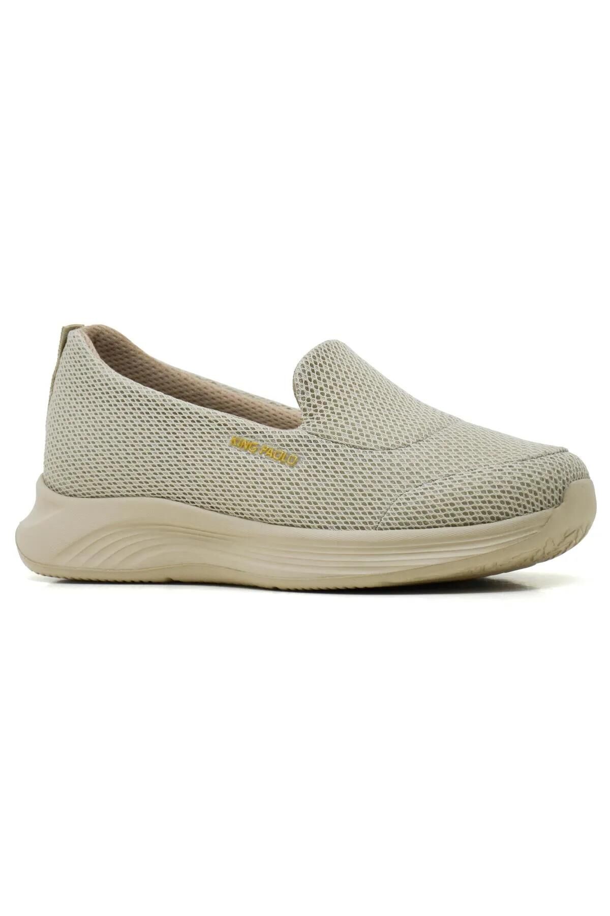 KİNG PAOLO KADIN MEMORY FOAM TABAN YÜRÜYÜŞ AYAKKABI BEJ - 36