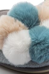 TWIGY TW TESS KADIN MAVİ EV TERLİK 36/41