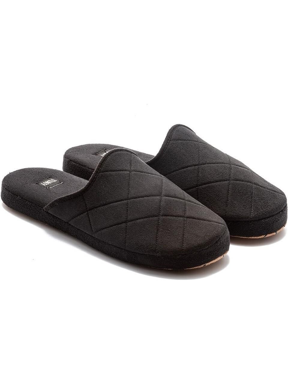 TWIGY TW BAKO SİYAH ERKEK SESSİZ TABAN EV TERLİK 41/46