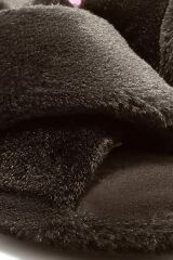 TWIGY TW ÇAPRAZ PELUŞ SİYAH KADIN EV TERLİK 36/41