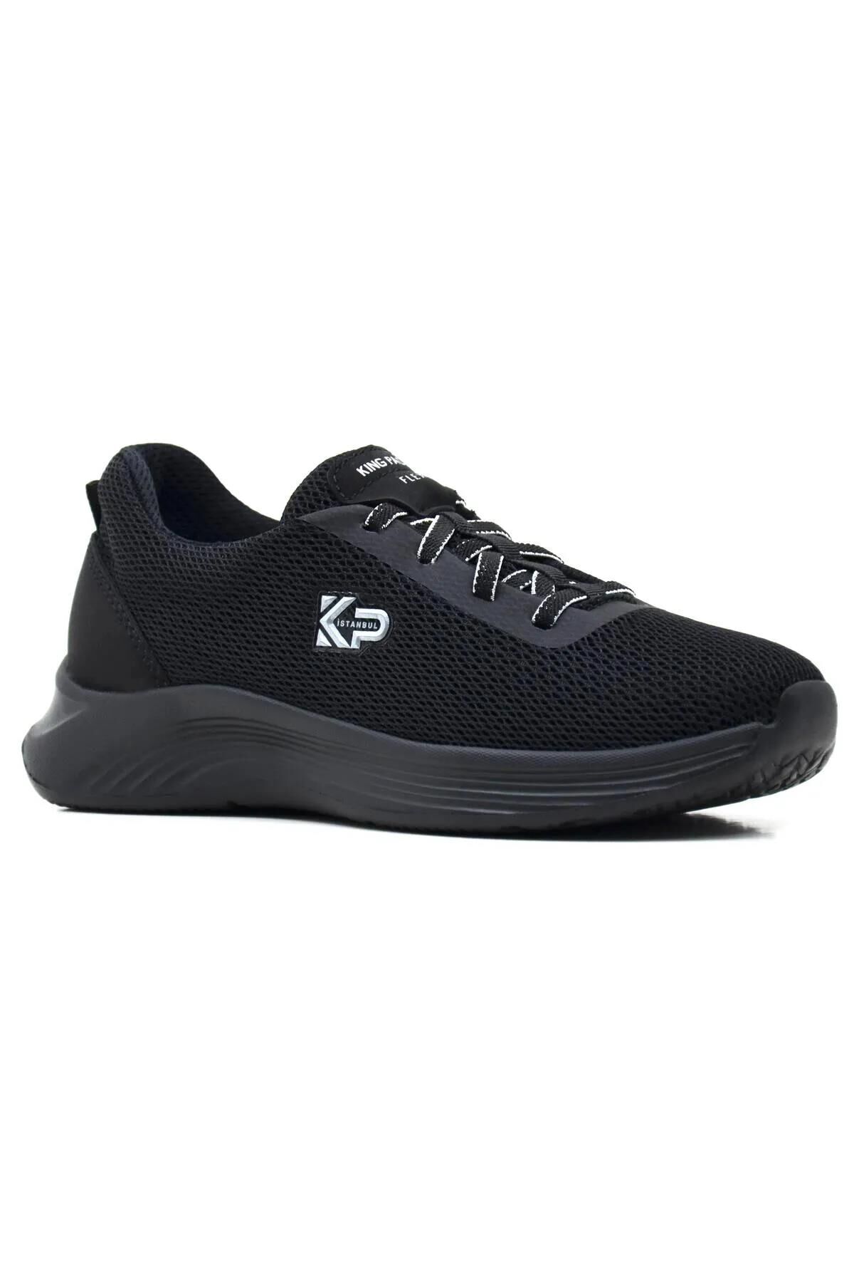 KİNG PAOLO KADIN MEMORY FOAM TABAN SPOR AYAKKABI SİYAH - 38