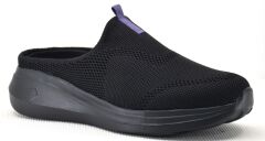 KİNG PAOLO KADIN MEMORY FOAM TABAN TERLİK SİYAH-MOR - 39