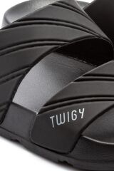 TWIGY TW KEVİN ÇİZGİLİ SİYAH ERKEK TERLİK 40/45
