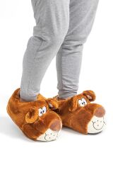 TWIGY TW FİBERT KAHVE ERKEK HAYVANLI PANDUF 41/46