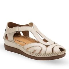 FORELLİ SALLY-G KADIN HAKİKİ DERİ SANDALET BEJ - 39