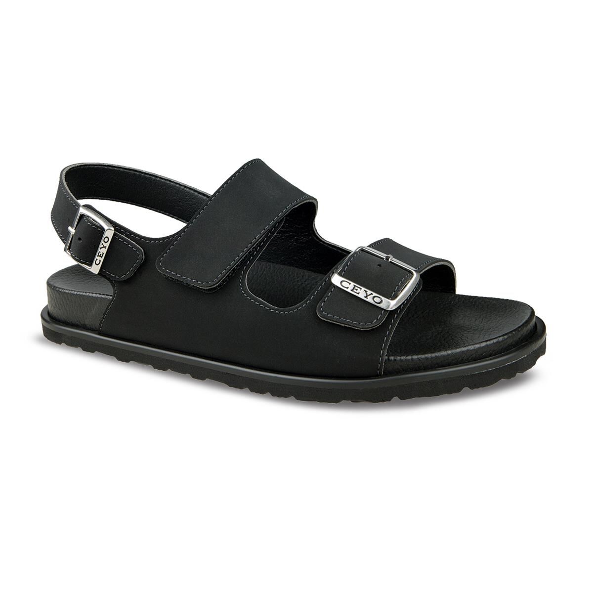 CEYO ERKEK SANDALET SİYAH - 40