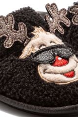 TWIGY TW HAPPY SİYAH KADIN EV TERLİK 37/41