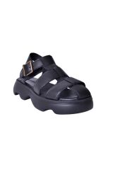 MAMMAMİA KADIN SANDALET SİYAH PEN - 40