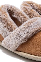 TWIGY TW NİKİ KOYU BEJ KADIN EV AYAKKABI 37/41